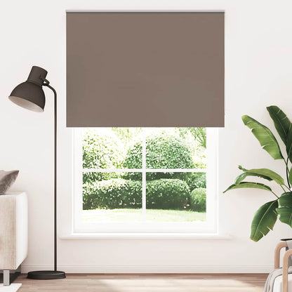vidaXL Roller Blind Blackout Coffee 165x230 cm Fabric Width 161.6 cm Polyester 1