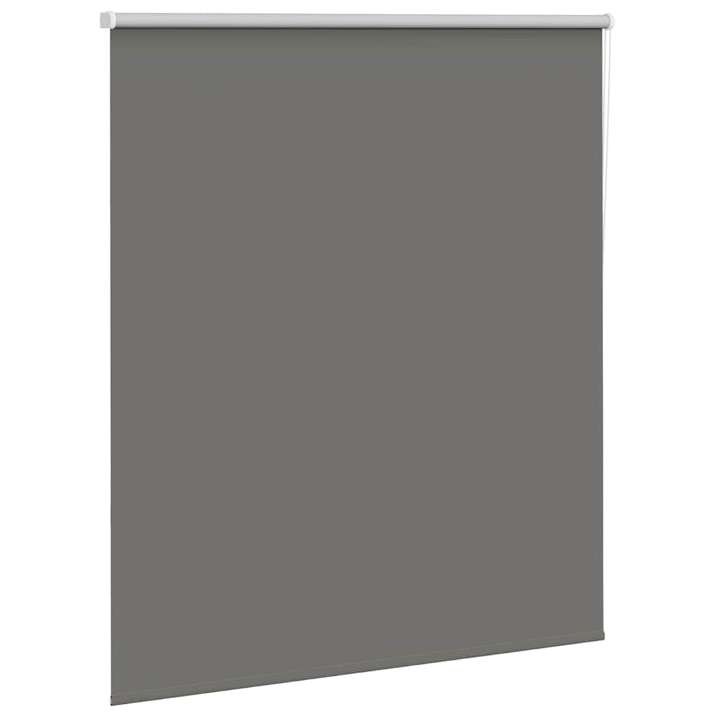 vidaXL Roller Blind Blackout Grey 135x175 cm Fabric Width 131.6 cm Polyester 3