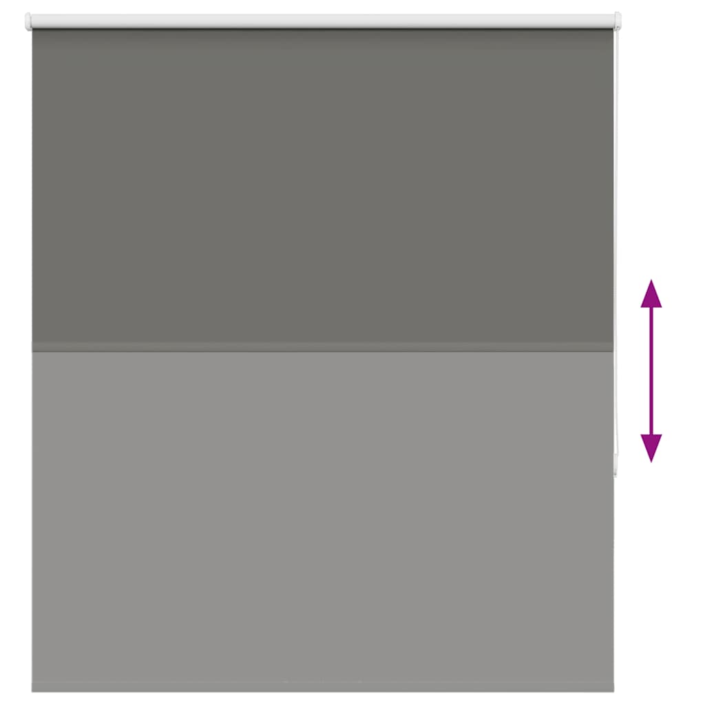 vidaXL Roller Blind Blackout Grey 135x175 cm Fabric Width 131.6 cm Polyester 5