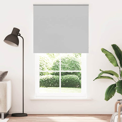 vidaXL Roller Blind Blackout Light Grey 125x210 cm Fabric Width 121.6 cm Polyester 2