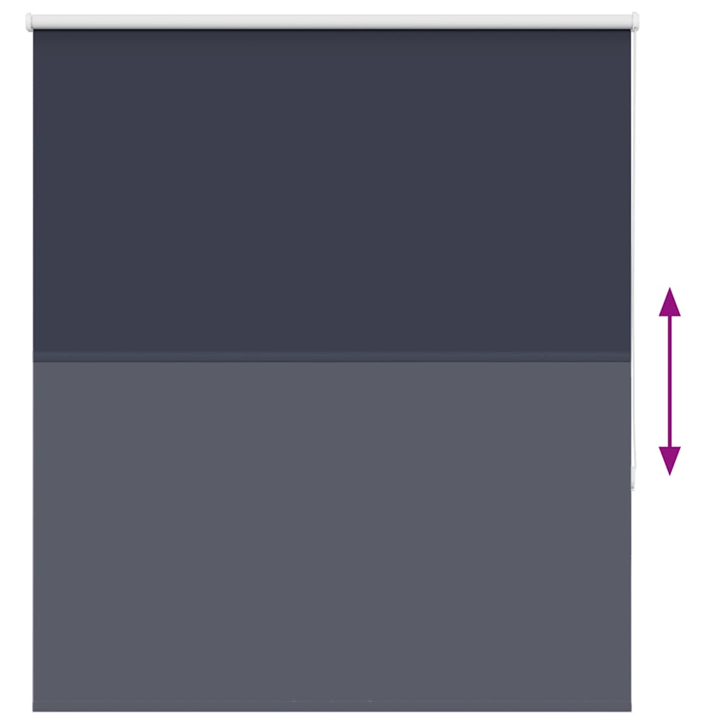 vidaXL Roller Blind Blackout Marine 140x150 cm Fabric Width 136.6 cm Polyester 5