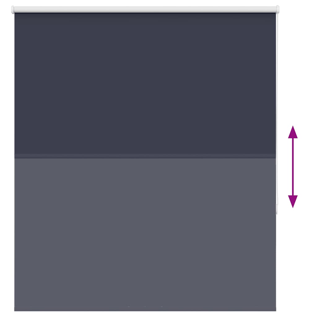 vidaXL Roller Blind Blackout Marine 125x175 cm Fabric Width 121.6 cm Polyester 5