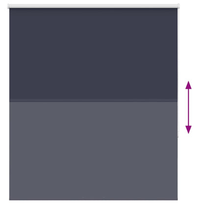 vidaXL Roller Blind Blackout Marine 125x175 cm Fabric Width 121.6 cm Polyester 5