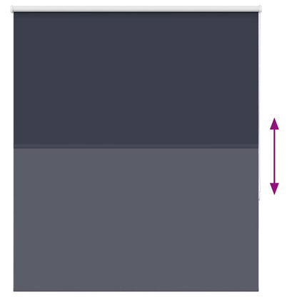 vidaXL Roller Blind Blackout Marine 130x175 cm Fabric Width 126.6 cm Polyester 5