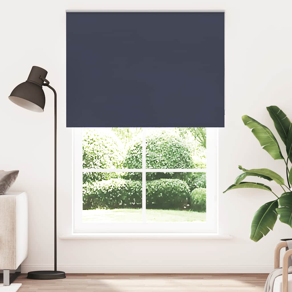 vidaXL Roller Blind Blackout Marine 150x230 cm Fabric Width 146.6 cm Polyester 2