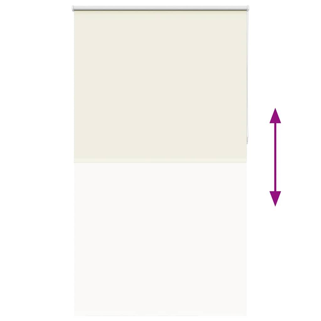 vidaXL Roller Blind Blackout Off White 130x230 cm Fabric Width 126.6 cm Polyester 5