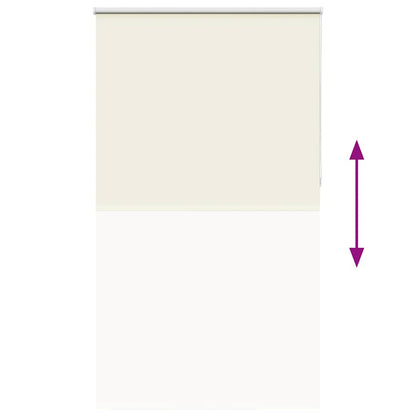 vidaXL Roller Blind Blackout Off White 130x230 cm Fabric Width 126.6 cm Polyester 5