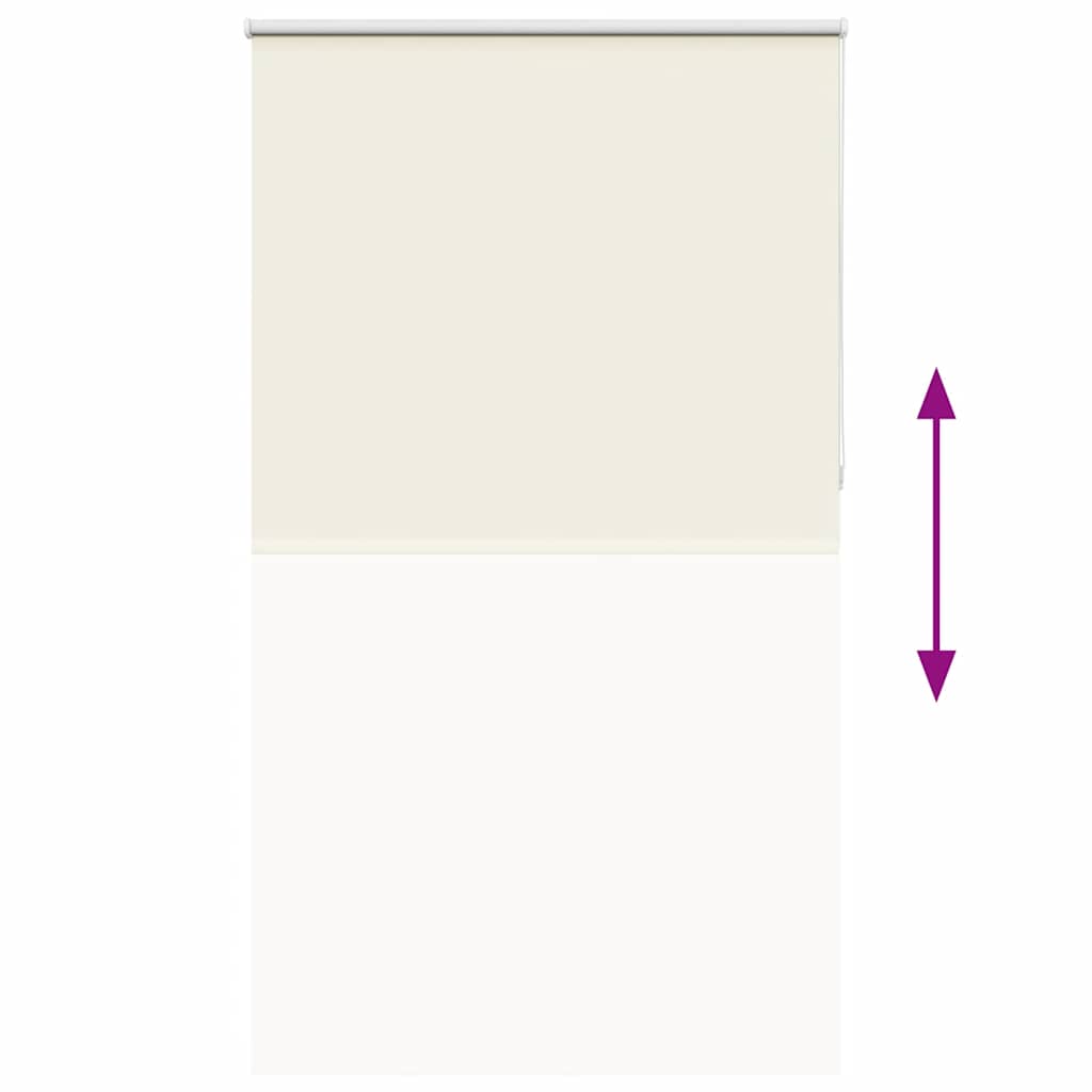 vidaXL Roller Blind Blackout Off White 135x230 cm Fabric Width 131.6 cm Polyester 5