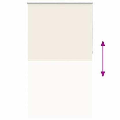 vidaXL Roller Blind Blackout Off White 135x230 cm Fabric Width 131.6 cm Polyester 5