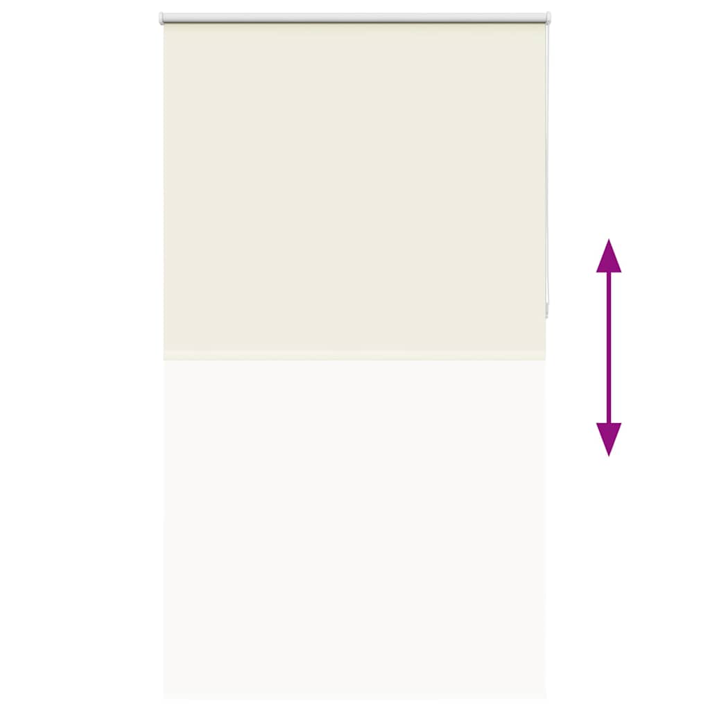 vidaXL Roller Blind Blackout Off White 140x230 cm Fabric Width 136.6 cm Polyester 5