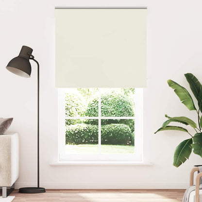 vidaXL Roller Blind Blackout Off White 140x230 cm Fabric Width 136.6 cm Polyester 1