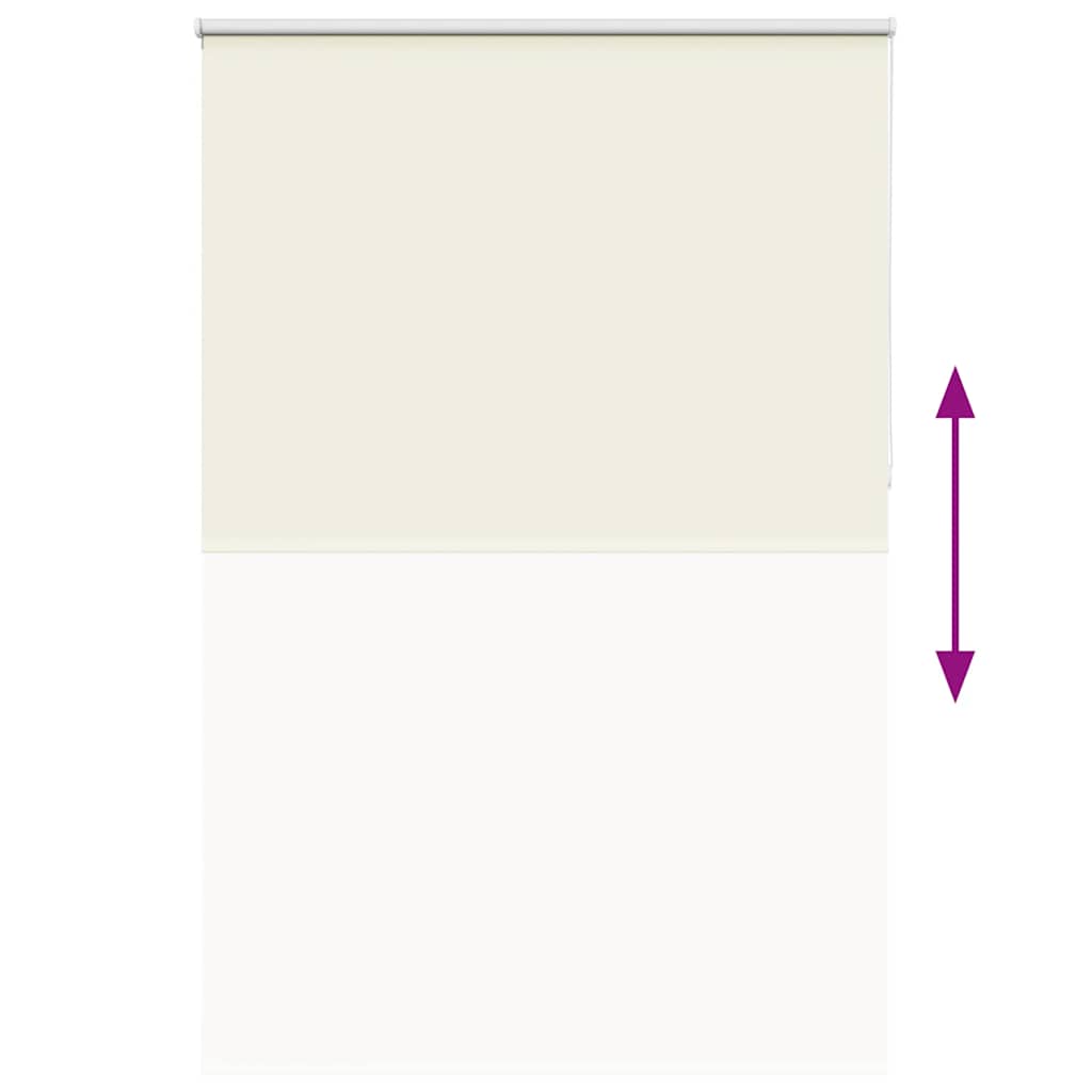 vidaXL Roller Blind Blackout Off White 150x230 cm Fabric Width 146.6 cm Polyester 5