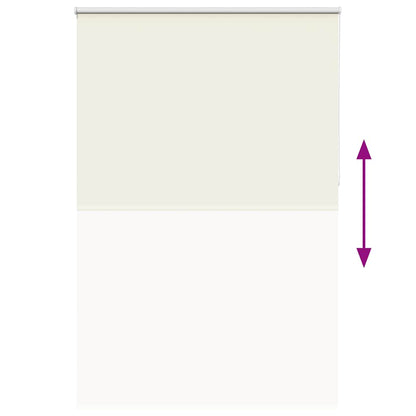 vidaXL Roller Blind Blackout Off White 160x230 cm Fabric Width 156.6 cm Polyester 5