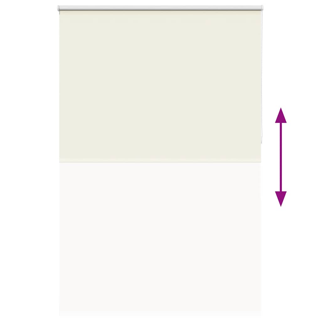 vidaXL Roller Blind Blackout Off White 165x230 cm Fabric Width 161.6 cm Polyester 5