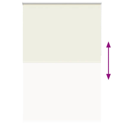 vidaXL Roller Blind Blackout Off White 165x230 cm Fabric Width 161.6 cm Polyester 5