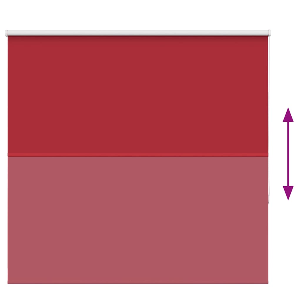 vidaXL Roller Blind Blackout Red 150x150 cm Fabric Width 146.6 cm Polyester 5