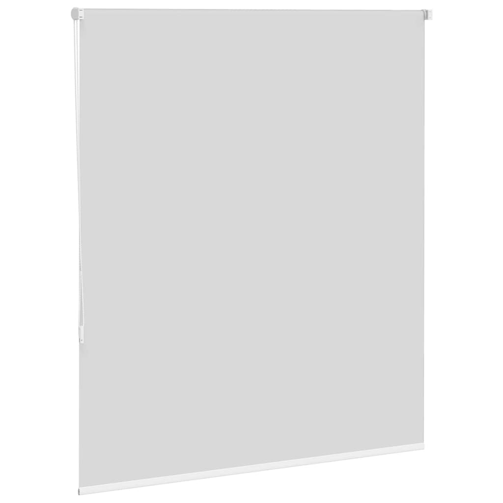 vidaXL Roller Blind Blackout White 130x175 cm Fabric Width 126.6 cm Polyester 4