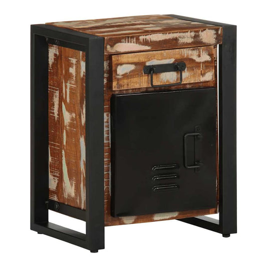 Bedside Cabinets Solid Rough Wood Mango Multicolour 1