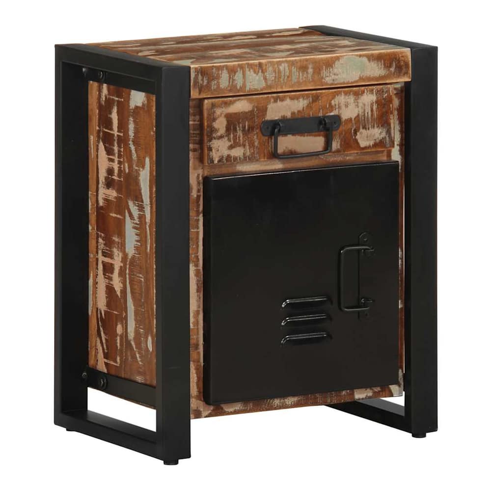 Bedside Cabinets Solid Rough Wood Mango Multicolour 1