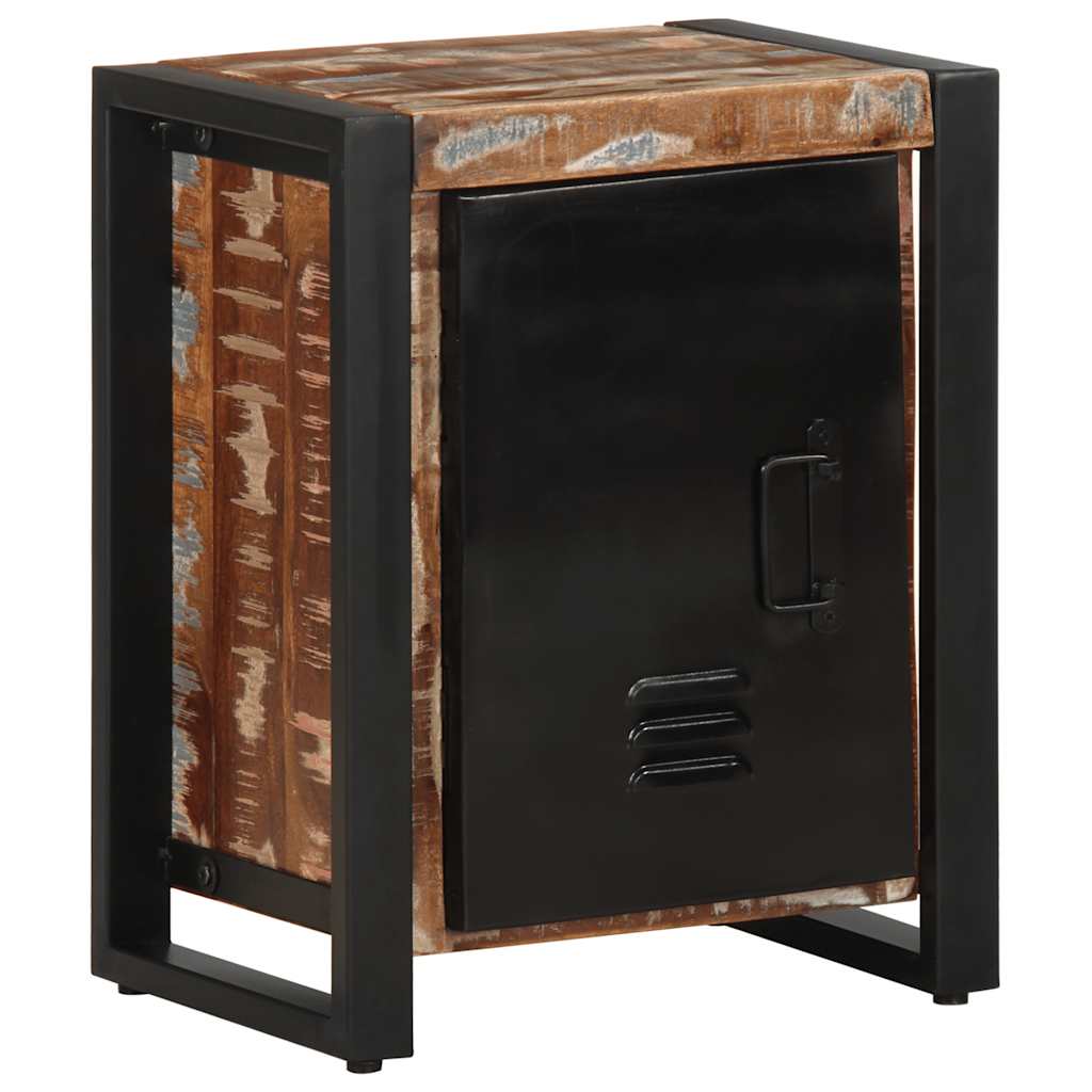 vidaXL Bedside Cabinet Multicolour 40x30x51 cm Solid Wood Reclaimed 1
