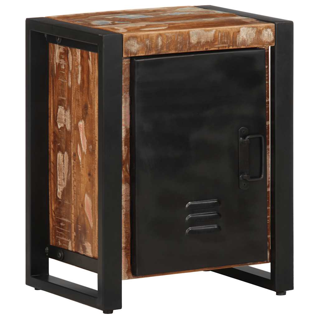 vidaXL Bedside Cabinet Multicolour 40x30x51 cm Solid Wood Reclaimed 2
