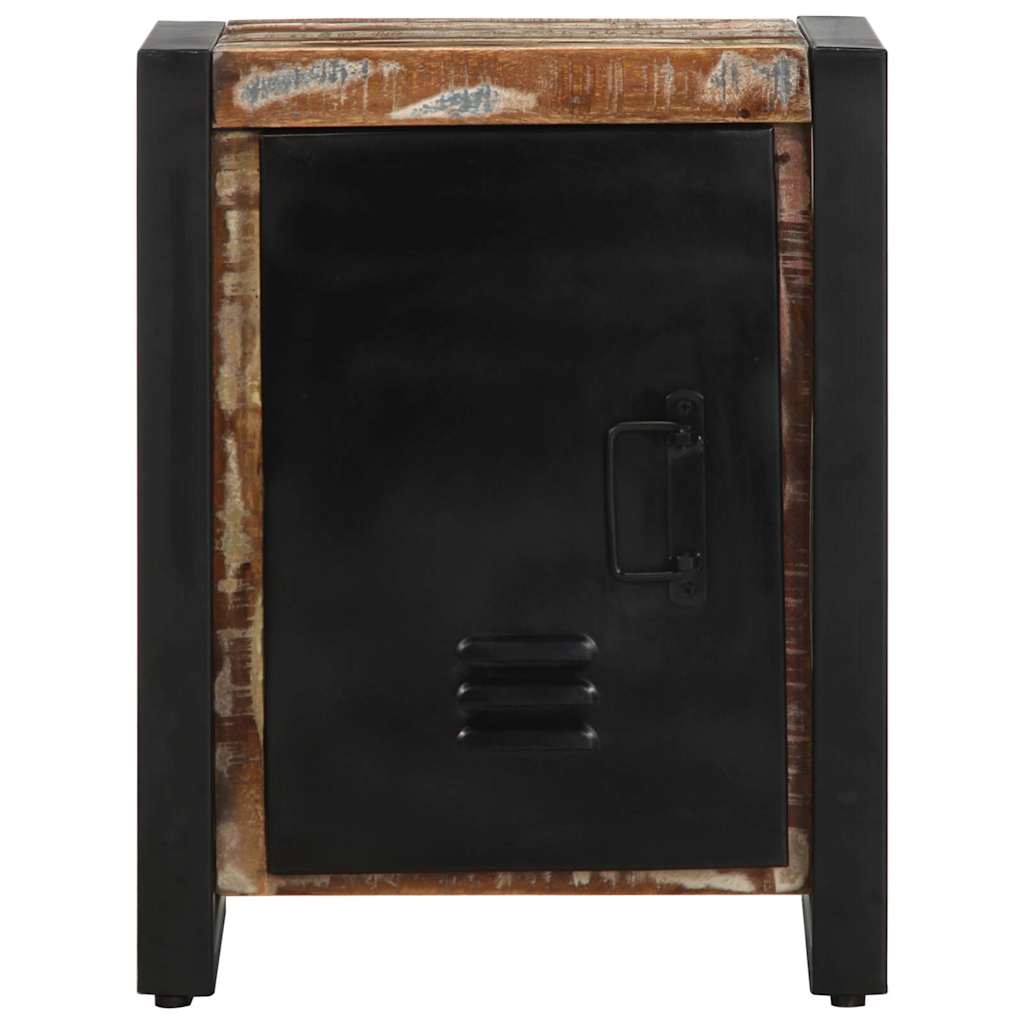vidaXL Bedside Cabinet Multicolour 40x30x51 cm Solid Wood Reclaimed 4