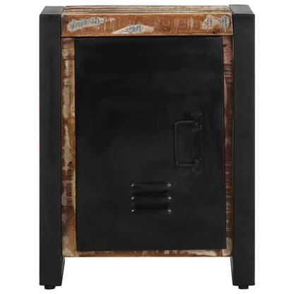 vidaXL Bedside Cabinet Multicolour 40x30x51 cm Solid Wood Reclaimed 4