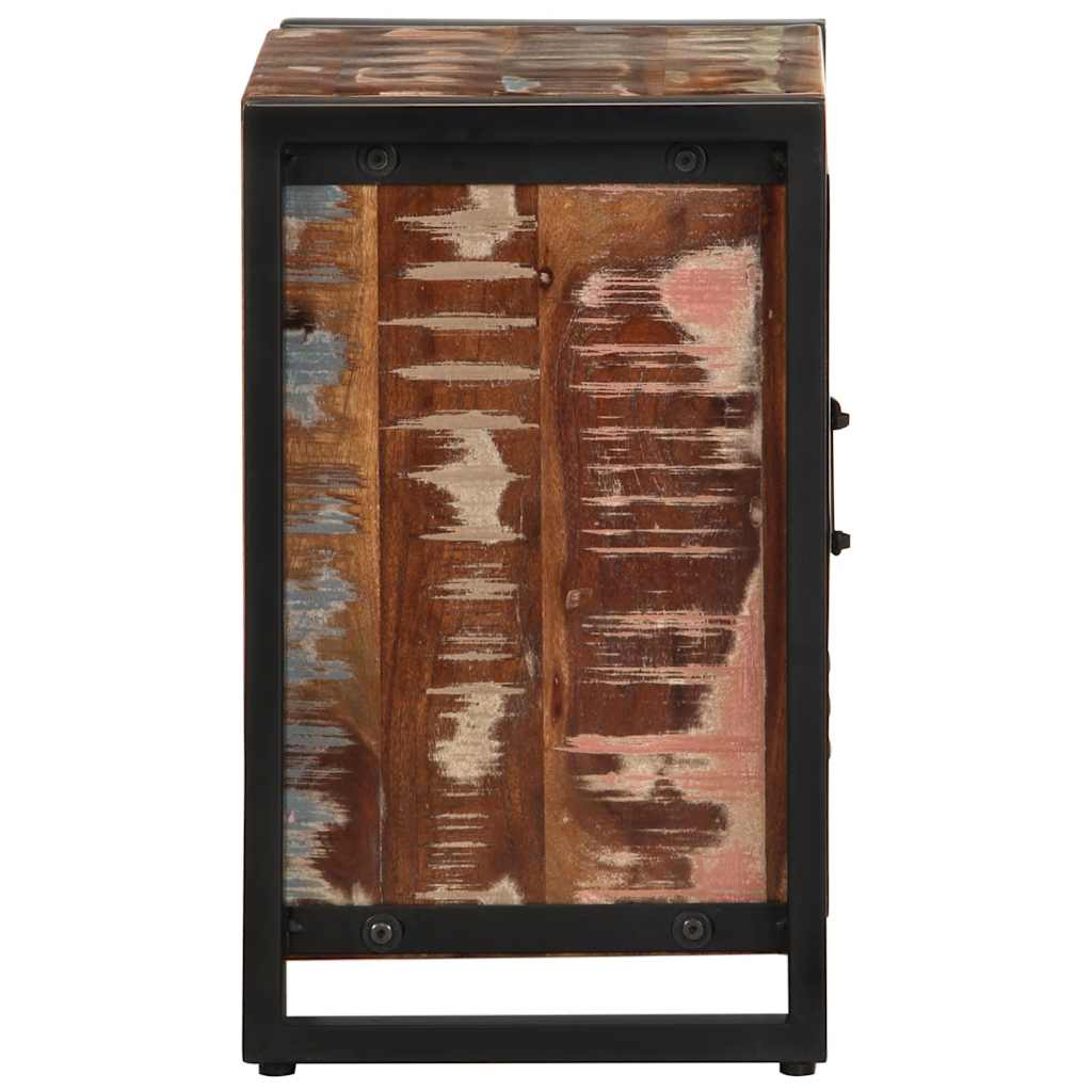 vidaXL Bedside Cabinet Multicolour 40x30x51 cm Solid Wood Reclaimed 5
