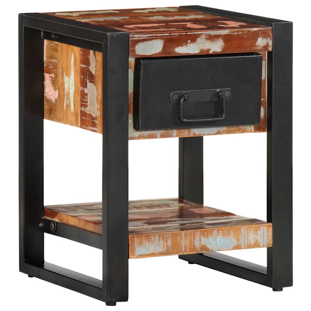 Bedside Cabinets Solid Rough Wood Mango 1