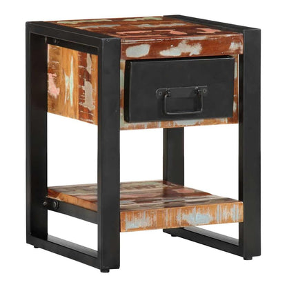 Bedside Cabinets Solid Rough Wood Mango 1