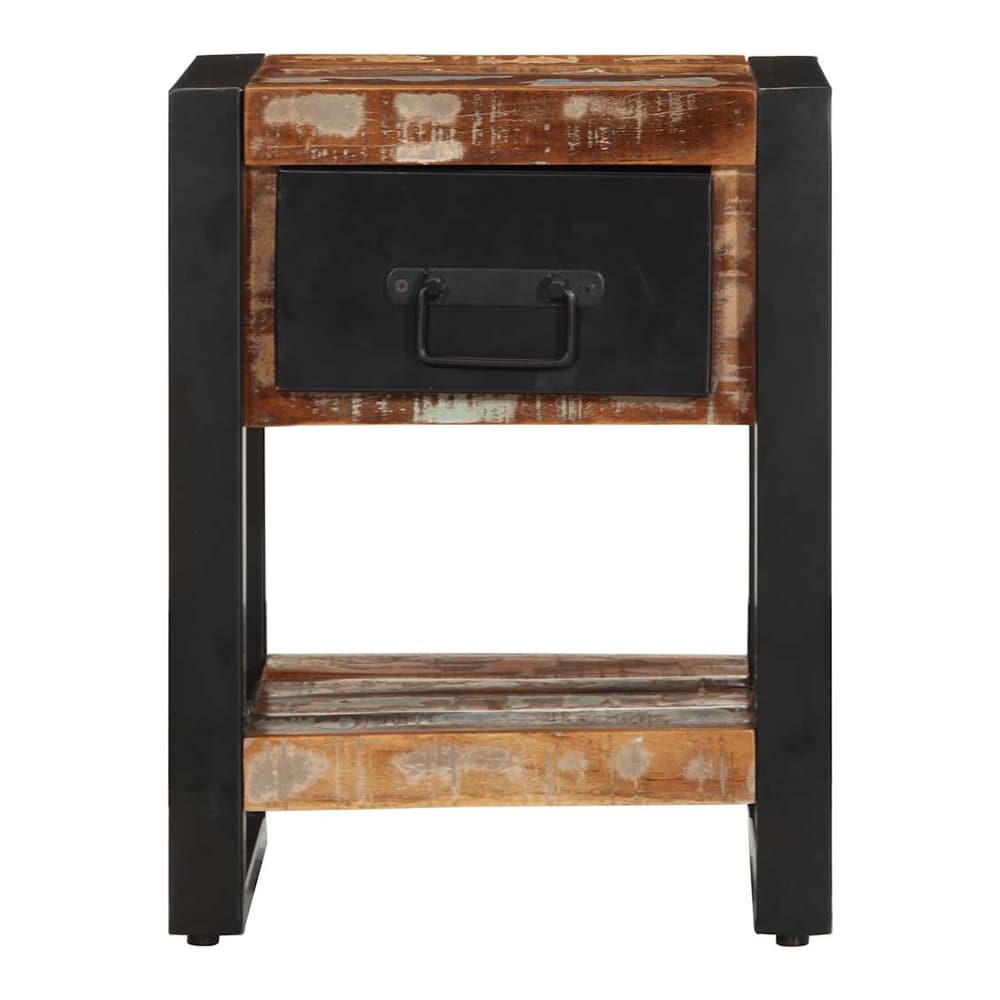 Bedside Cabinets Solid Rough Wood Mango 2