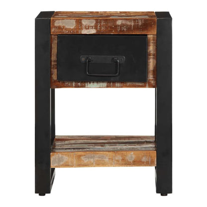 Bedside Cabinets Solid Rough Wood Mango 2