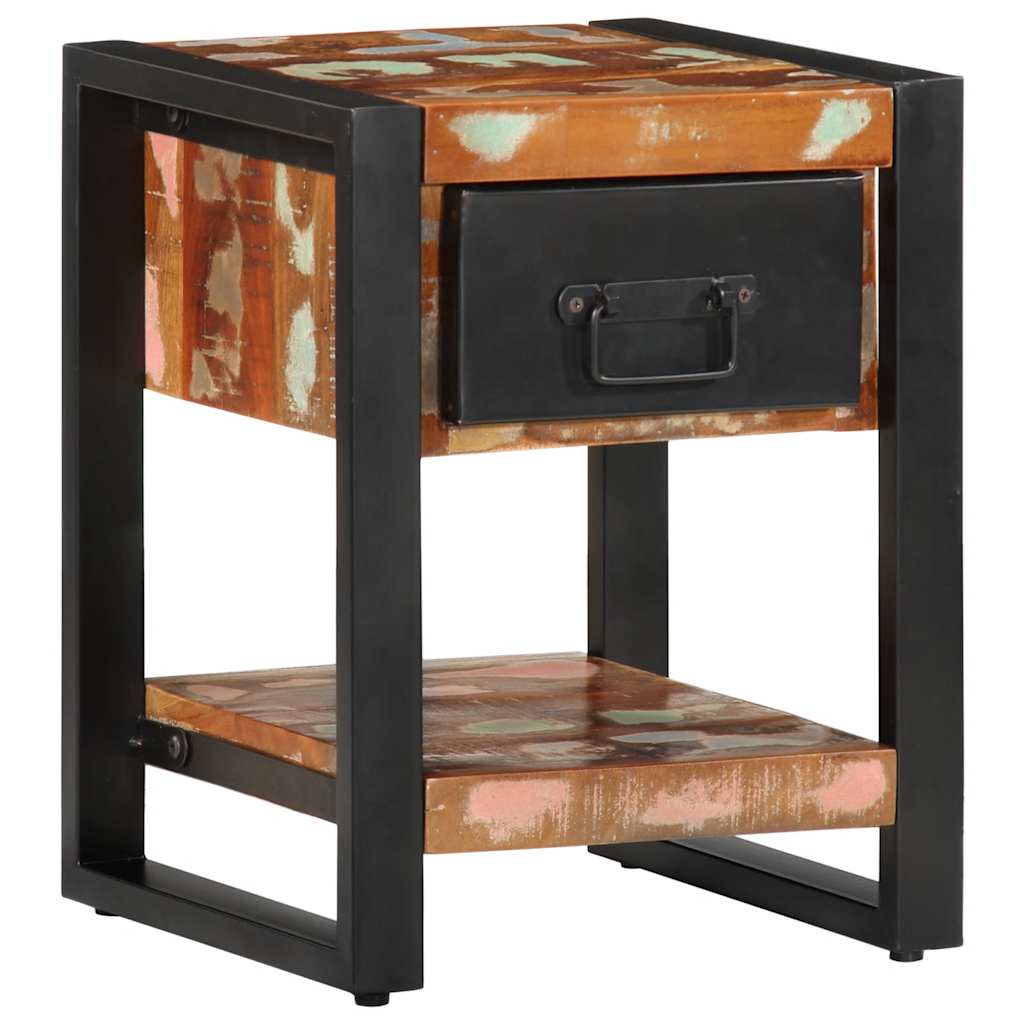 Bedside Cabinets Solid Rough Wood Mango 2