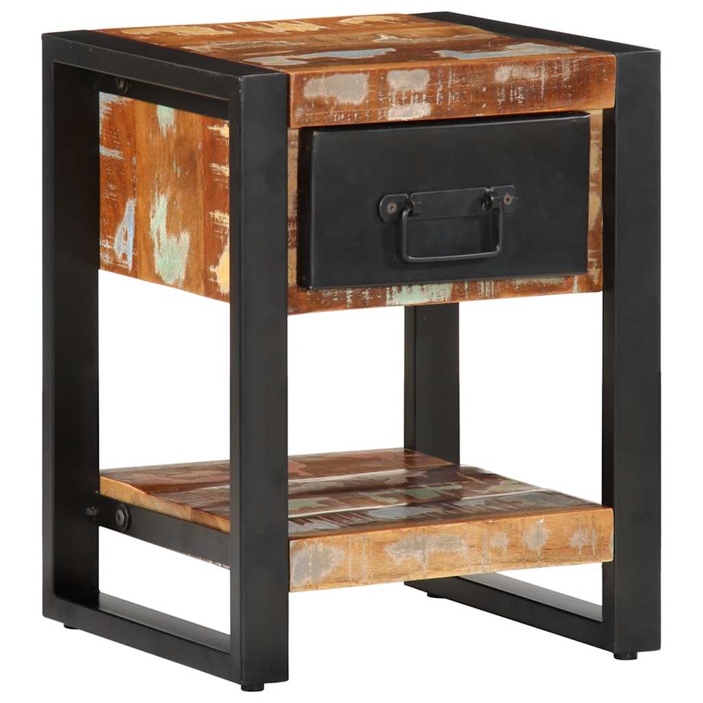 Bedside Cabinets Solid Rough Wood Mango 2