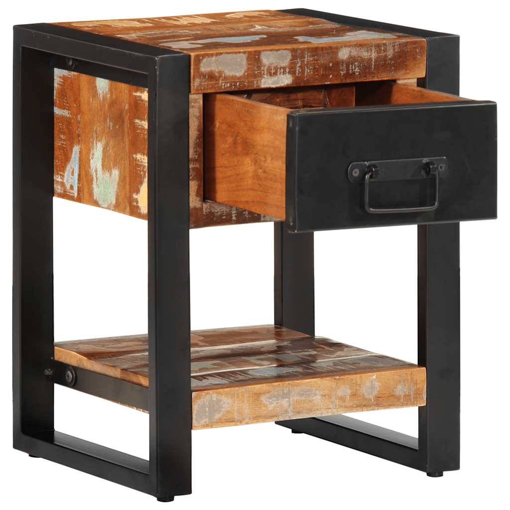 Bedside Cabinets Solid Rough Wood Mango 2