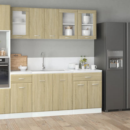 Kitchen Unit LYON 4 pcs Engineered Wood Sonoma oak