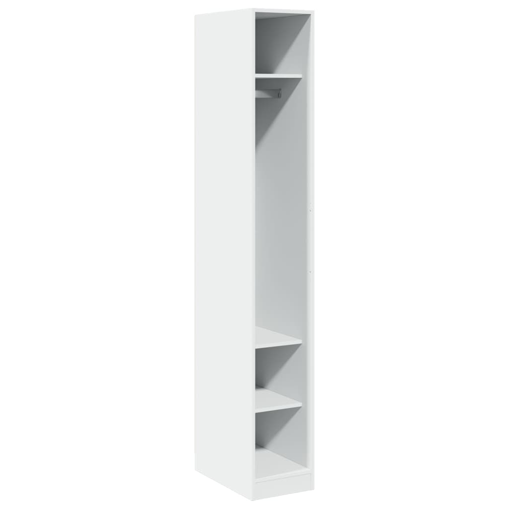 vidaXL Wardrobe White 30x50x200 cm Engineered Wood 2