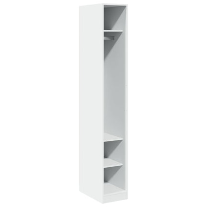 vidaXL Wardrobe White 30x50x200 cm Engineered Wood 2