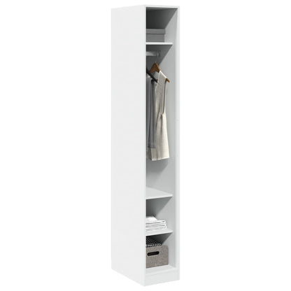vidaXL Wardrobe White 30x50x200 cm Engineered Wood 3