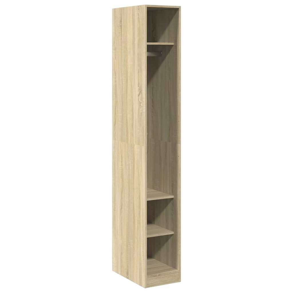 vidaXL Wardrobe Sonoma Oak 30x50x200 cm Engineered Wood 2