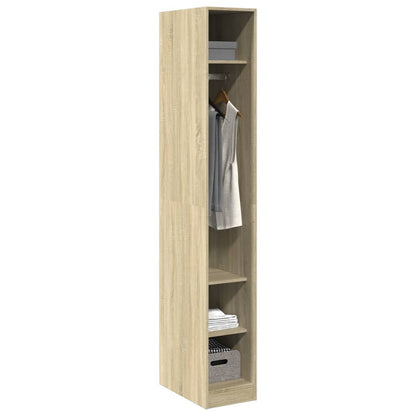 vidaXL Wardrobe Sonoma Oak 30x50x200 cm Engineered Wood 3