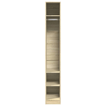 vidaXL Wardrobe Sonoma Oak 30x50x200 cm Engineered Wood 4