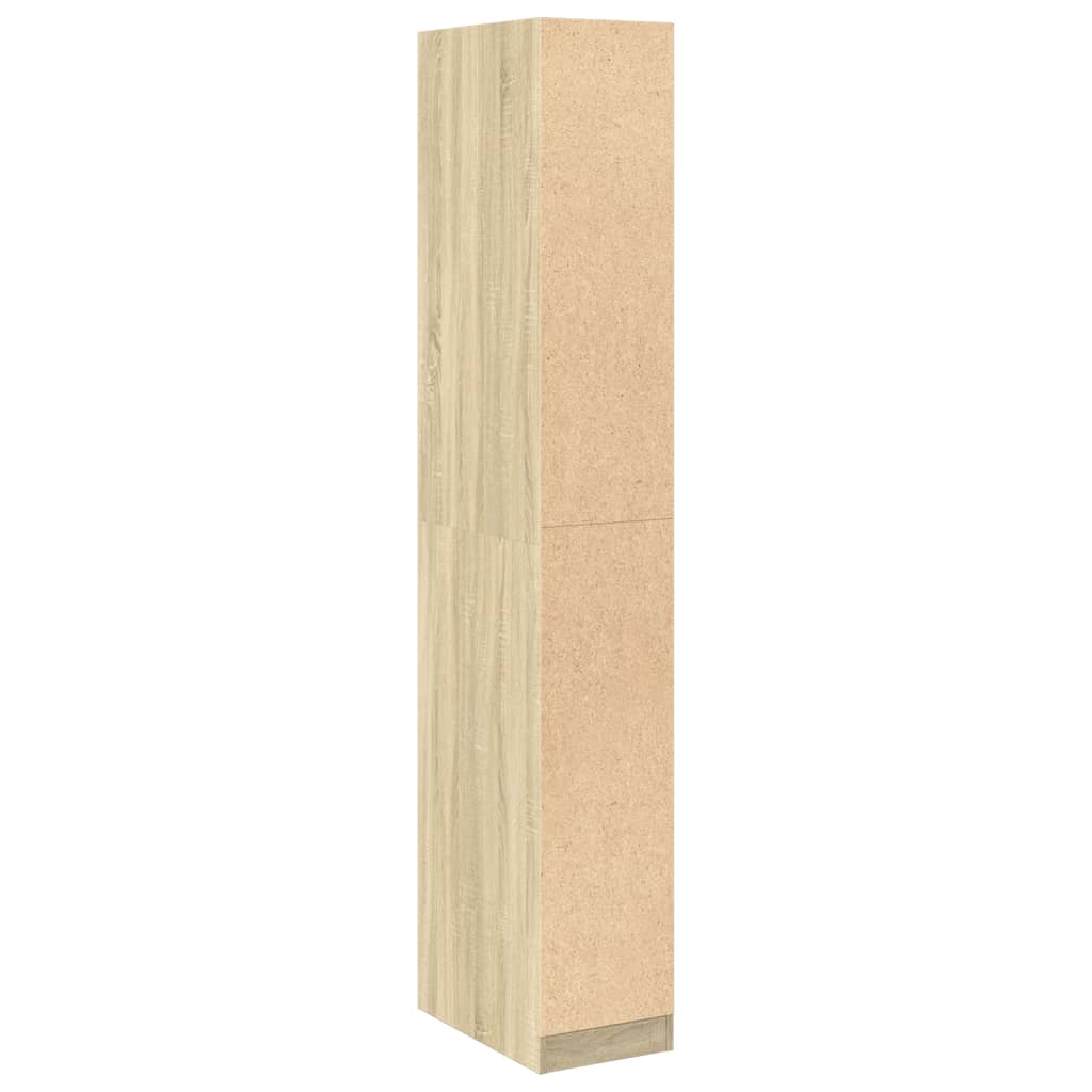 vidaXL Wardrobe Sonoma Oak 30x50x200 cm Engineered Wood 6