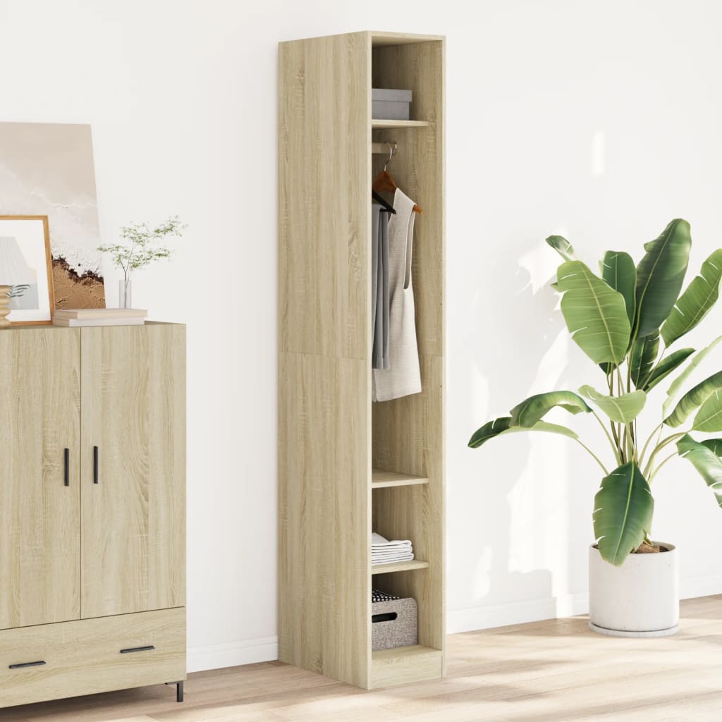 vidaXL Wardrobe Sonoma Oak 30x50x200 cm Engineered Wood 1