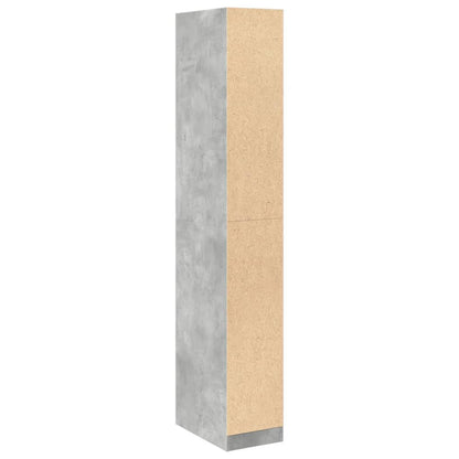 vidaXL Wardrobe Concrete Grey 30x50x200 cm Engineered Wood 6
