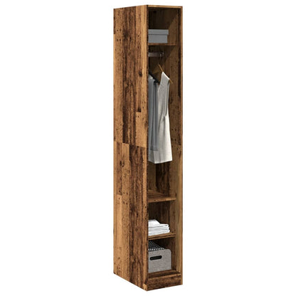 vidaXL Wardrobe Old Wood 30x50x200 cm Engineered Wood 3