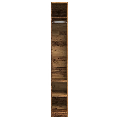 vidaXL Wardrobe Old Wood 30x50x200 cm Engineered Wood 4
