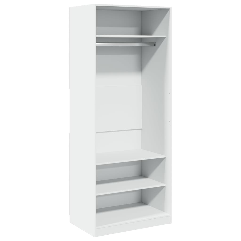 vidaXL Wardrobe White 80x50x200 cm Engineered Wood 2