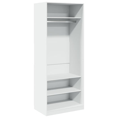 vidaXL Wardrobe White 80x50x200 cm Engineered Wood 2