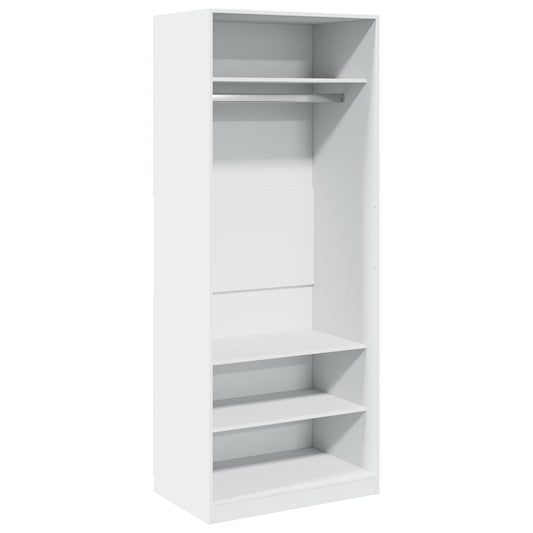 vidaXL Wardrobe White 80x50x200 cm Engineered Wood 2